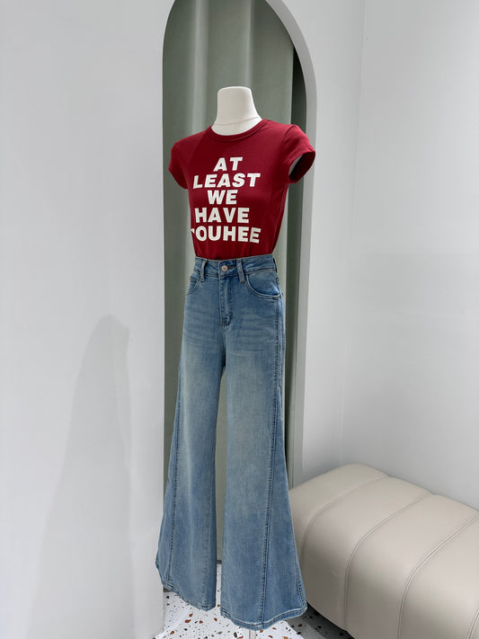 1221|高腰显瘦喇叭裤