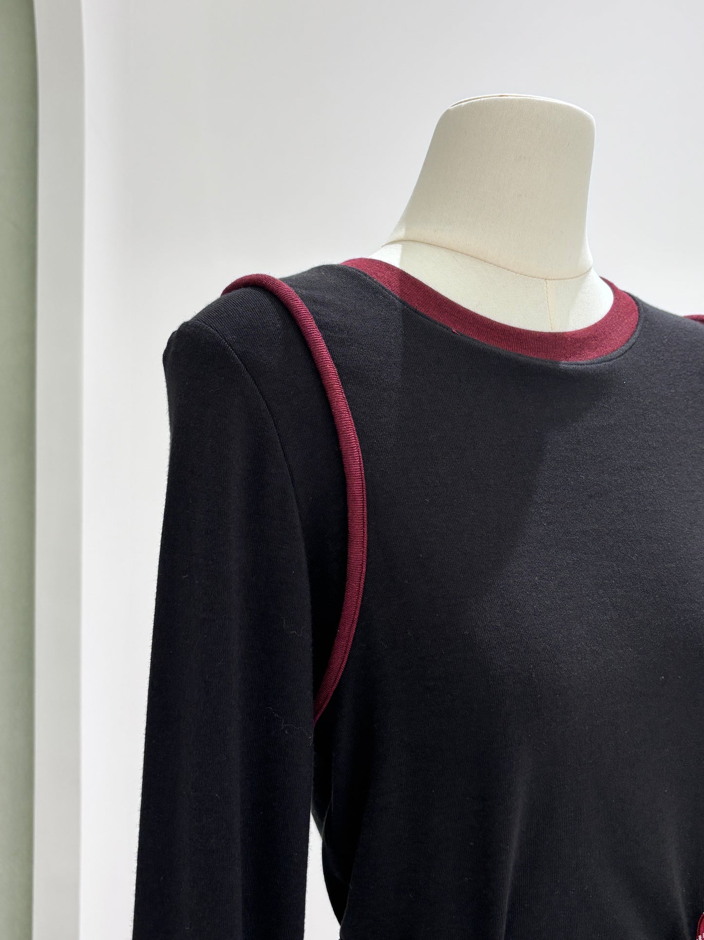 1006|韩版撞色上衣