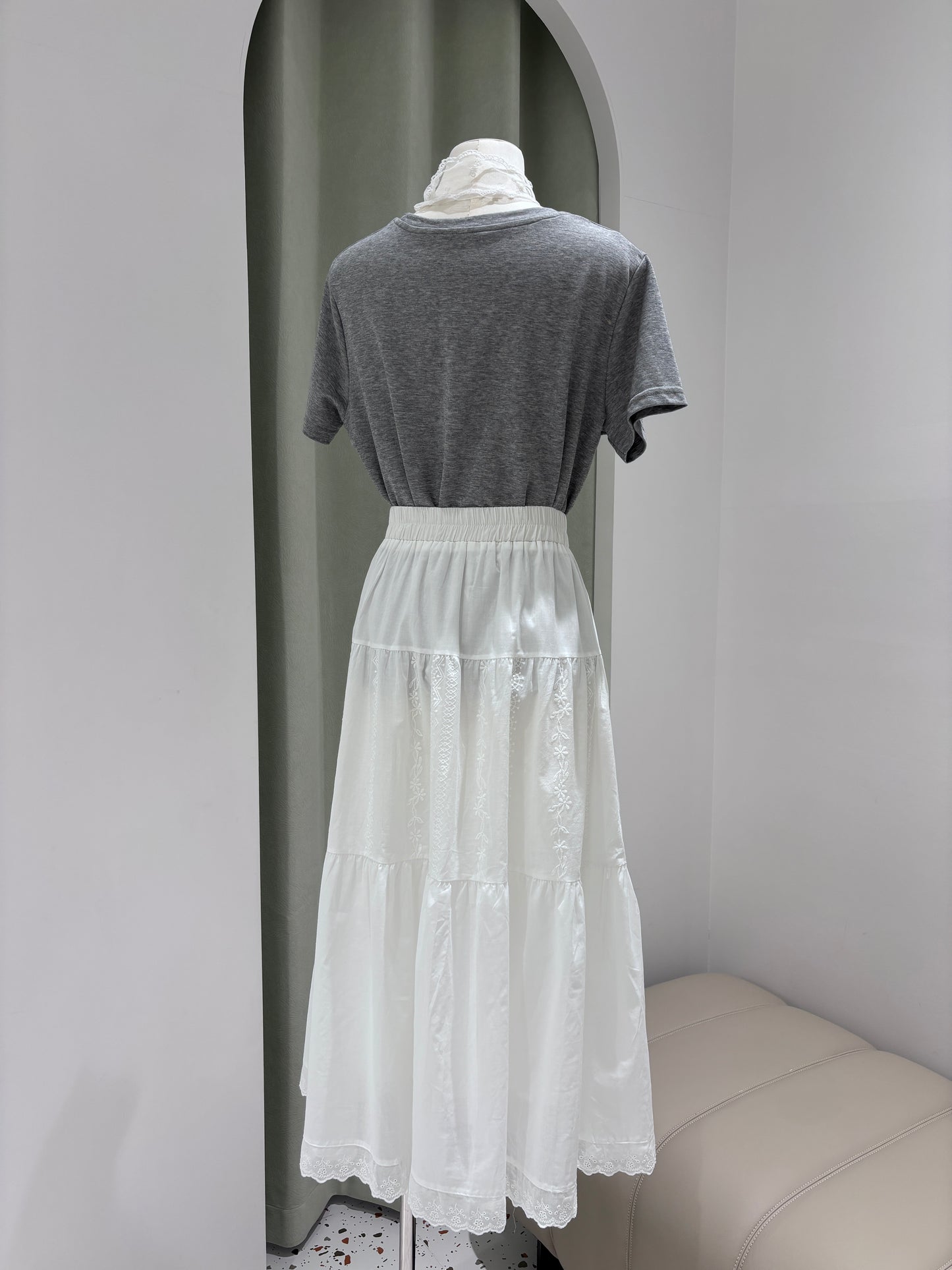 1309|芭蕾风蕾丝裙