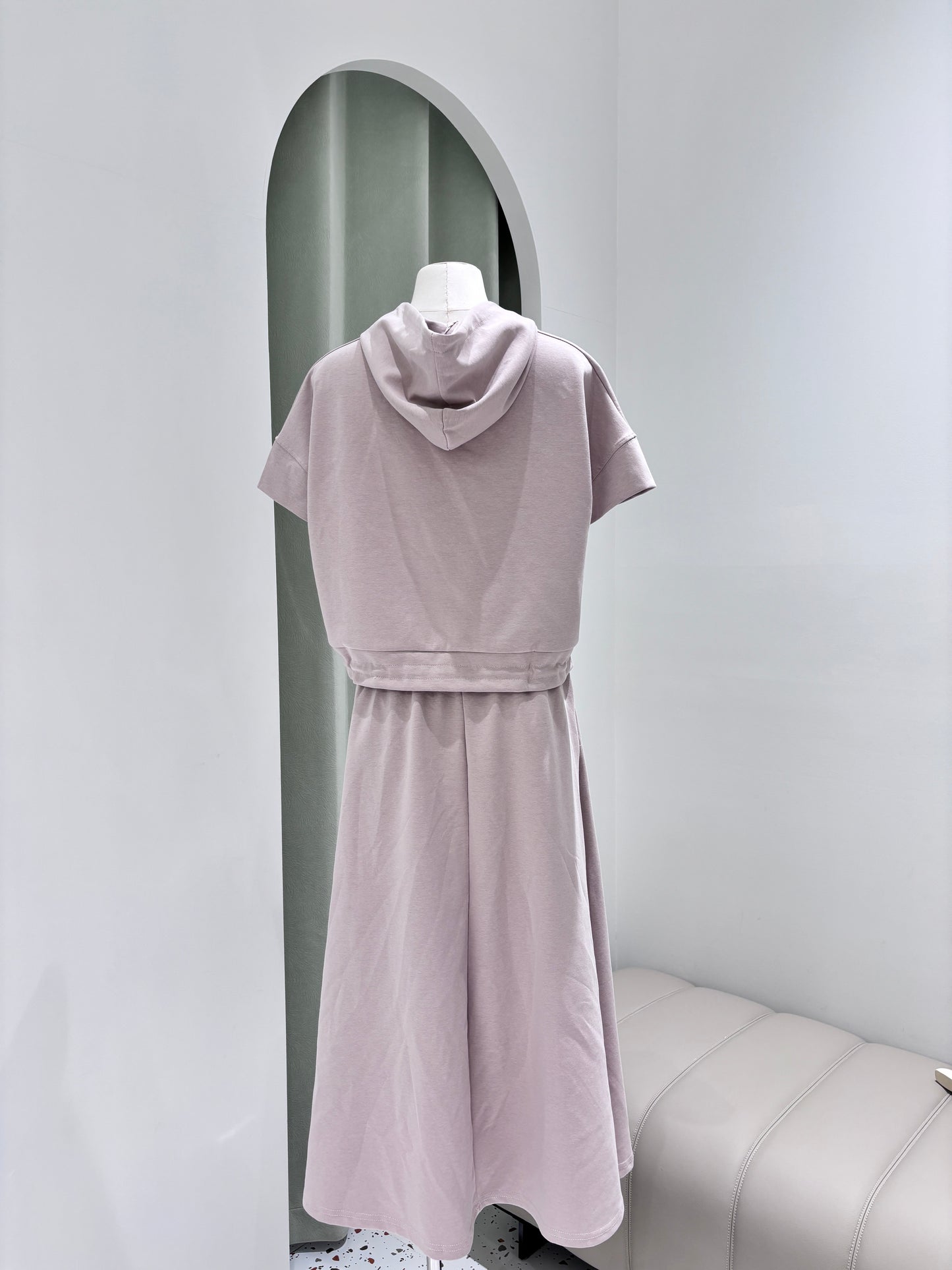 1342|美式休闲长裙套装