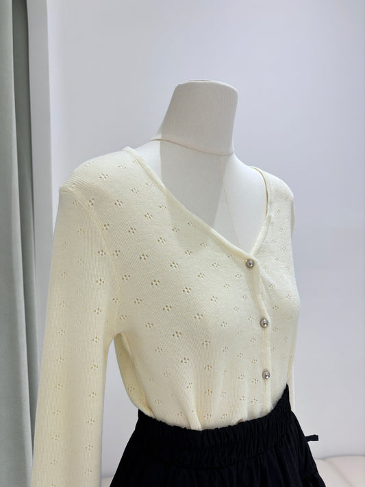 1366|刺绣镂空开衫