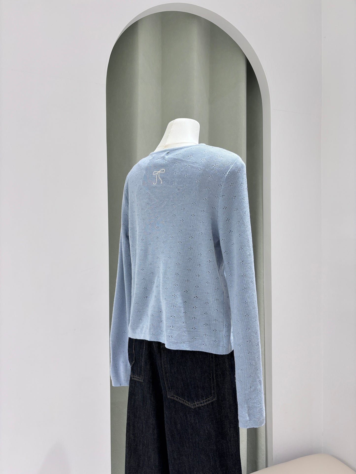 1366|刺绣镂空开衫