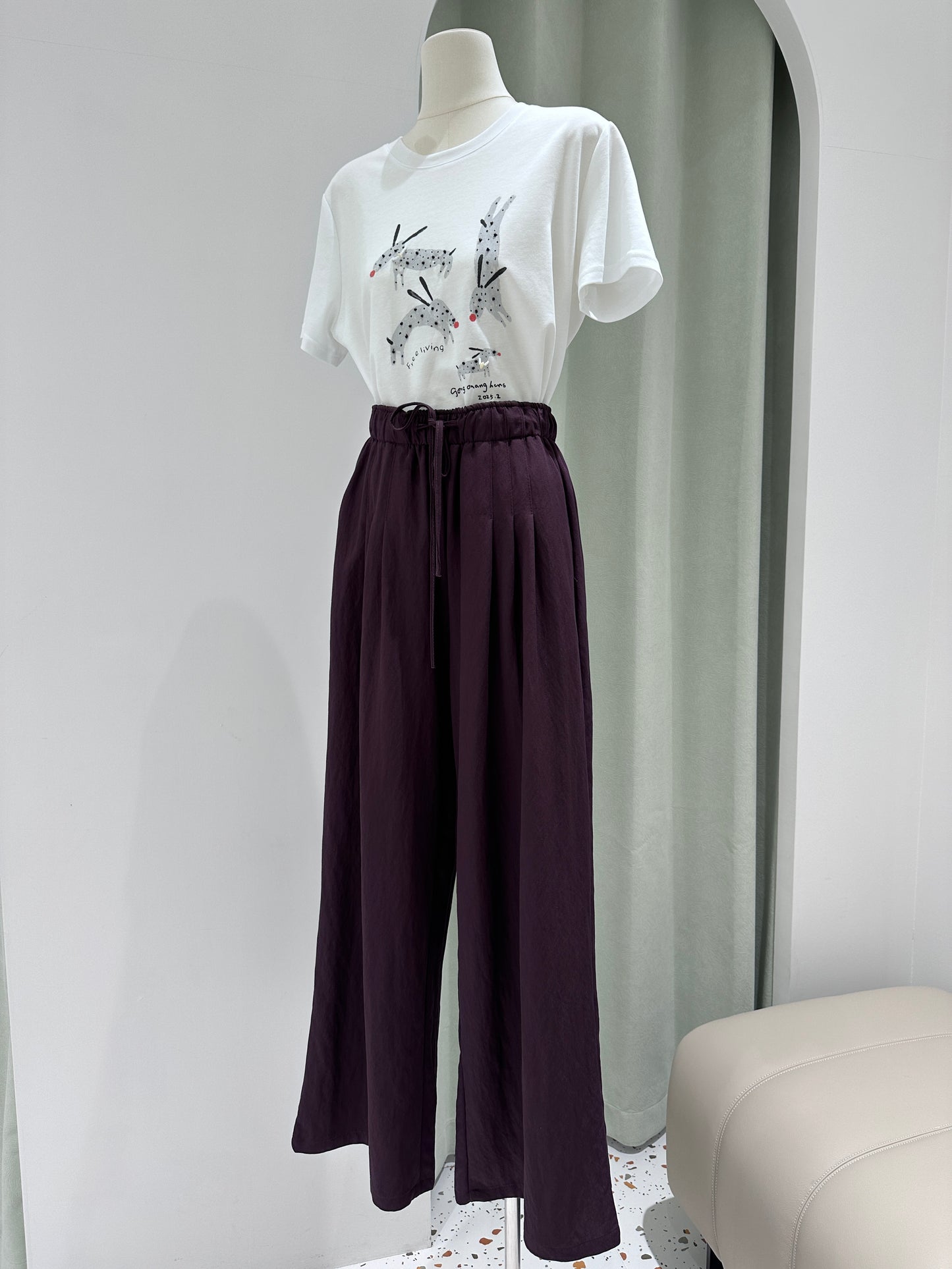 1167｜慵懒抽绳休闲裤