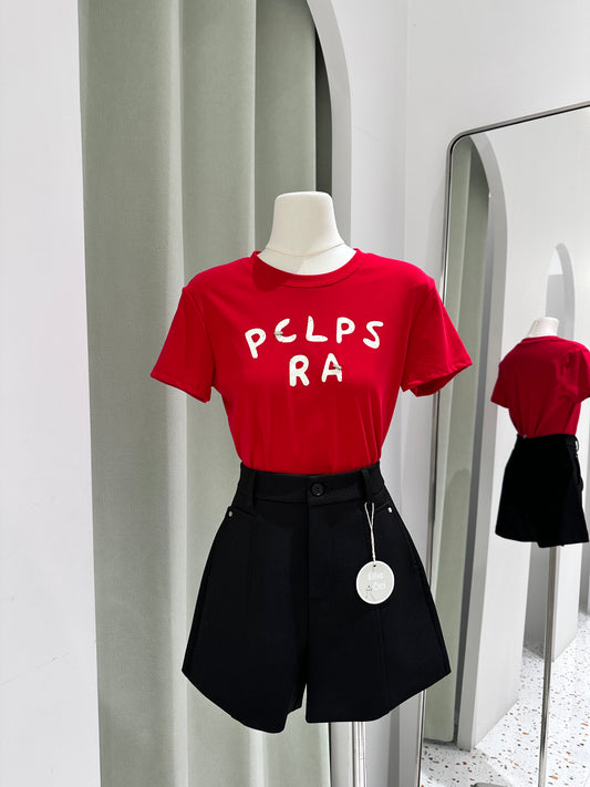 1431｜正肩圆领短袖