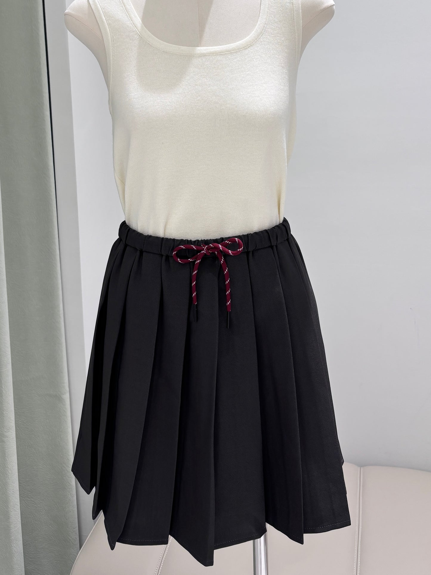 1002｜抽绳百褶裙