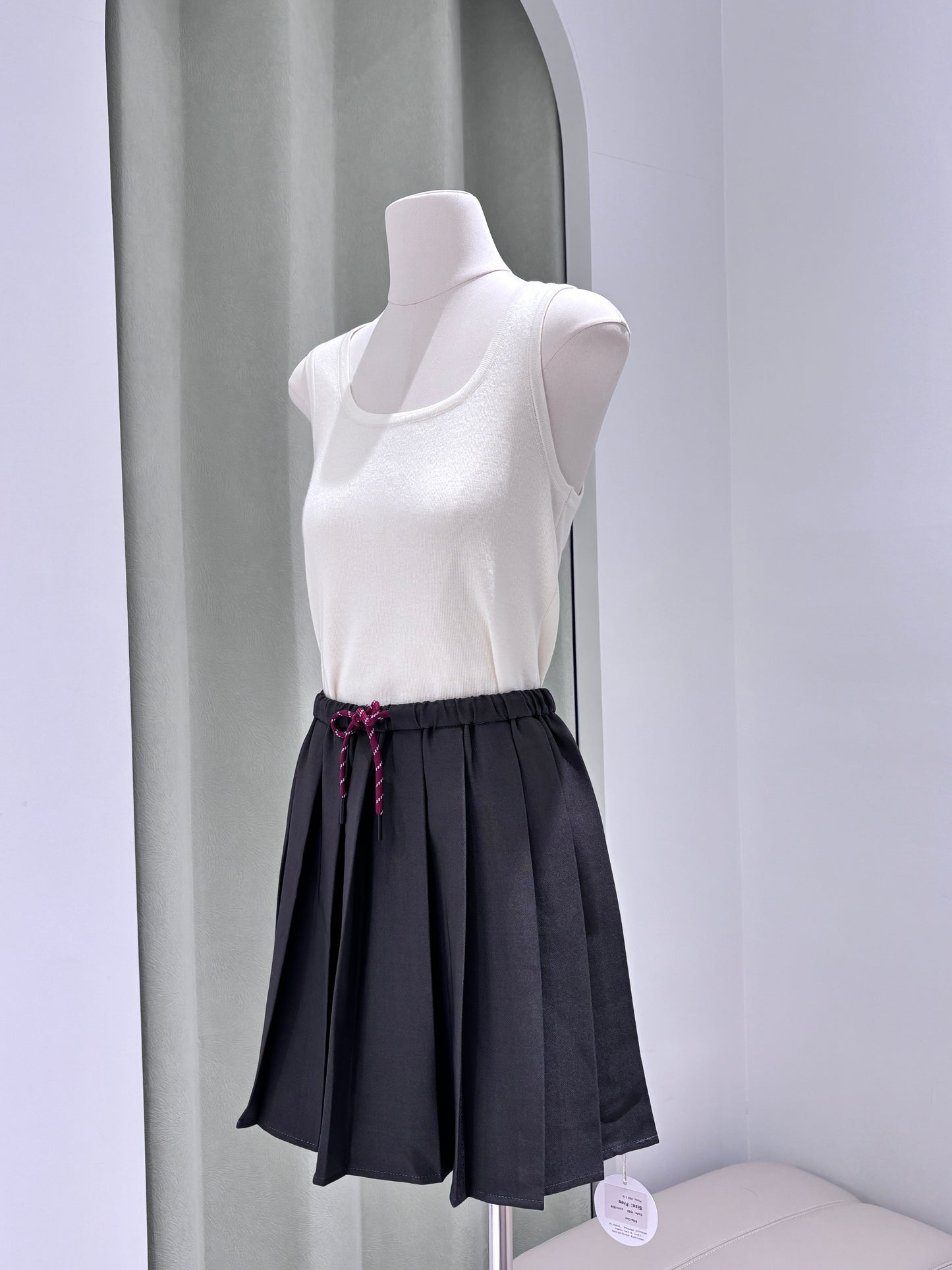 1002｜抽绳百褶裙