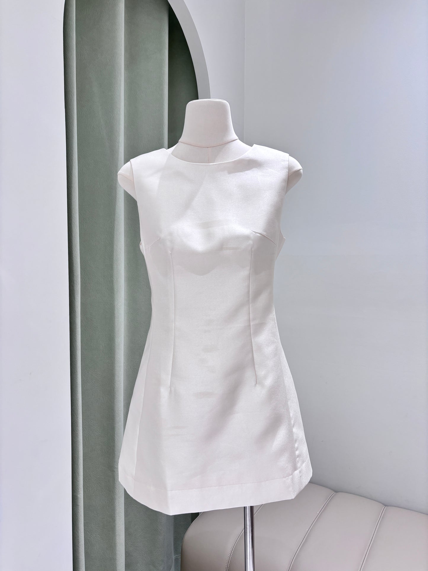 1169｜千金感滑面连身裙