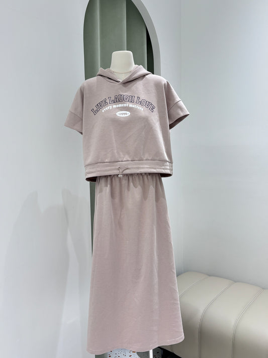 1342｜美式休闲长裙套装