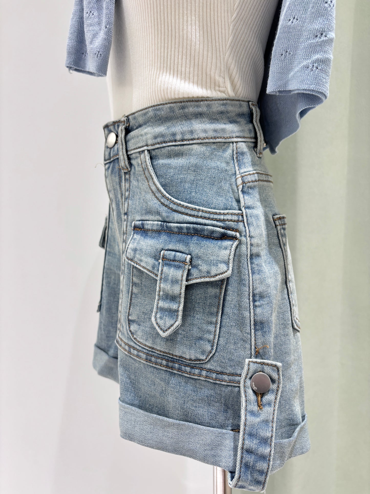 1331｜牛仔工装短裤